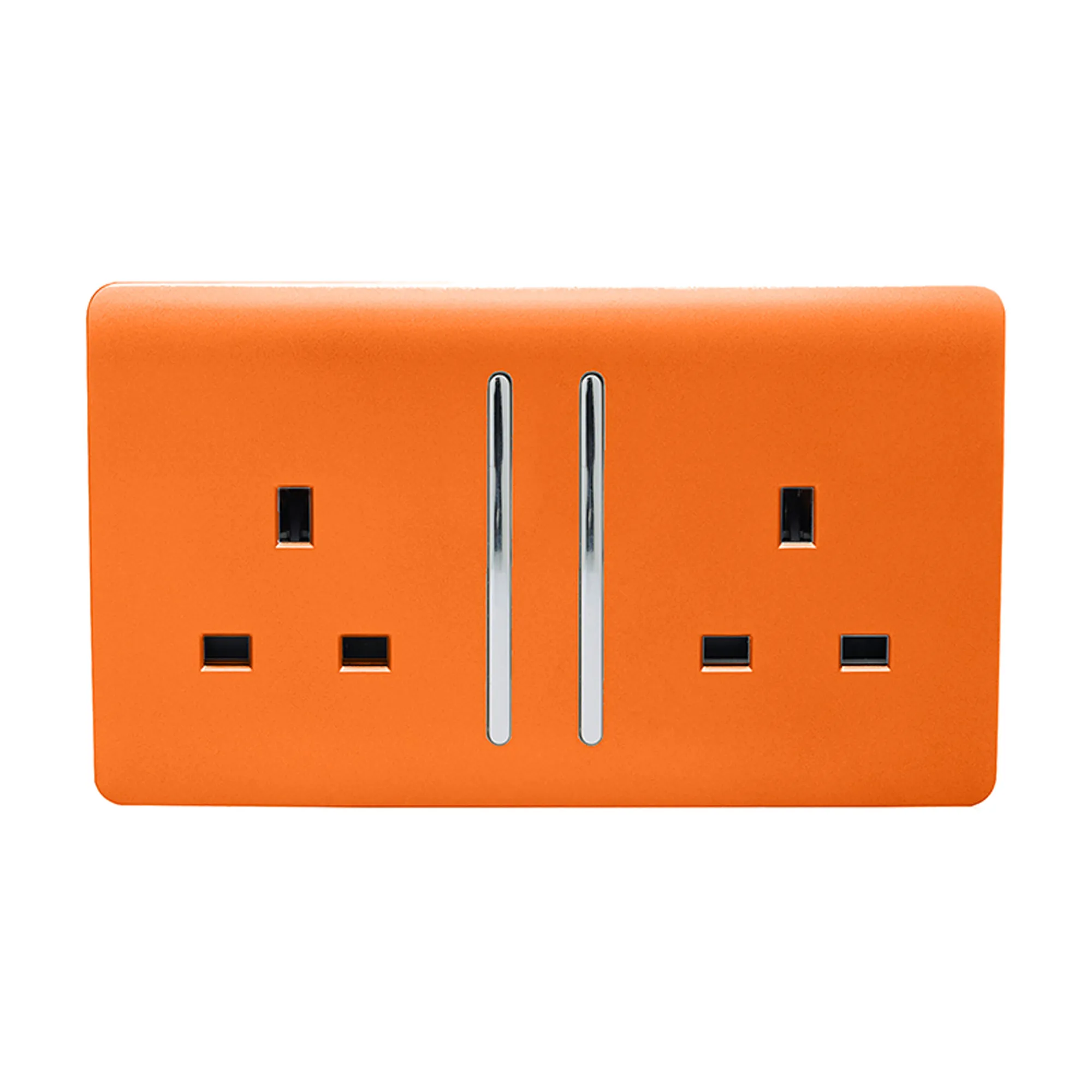 ART-SKT213LOR  2 Gang 13Amp Long Switched Double Socket Orange